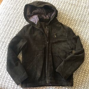 Excellent used condition brown leather jacket
